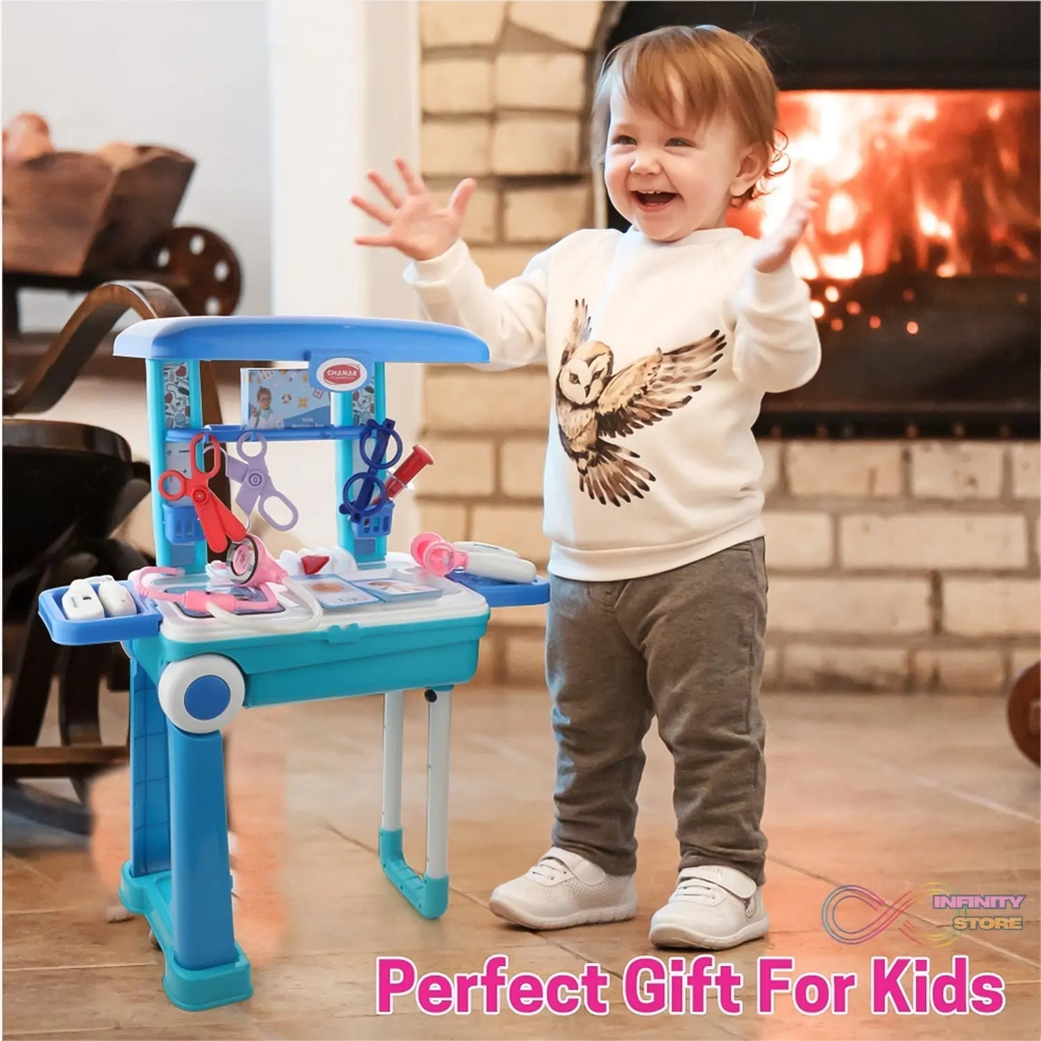 Premium Doctor Set Trolley Little Doctor Kids Toy (1 Set) - infinityexculsivestore.com
