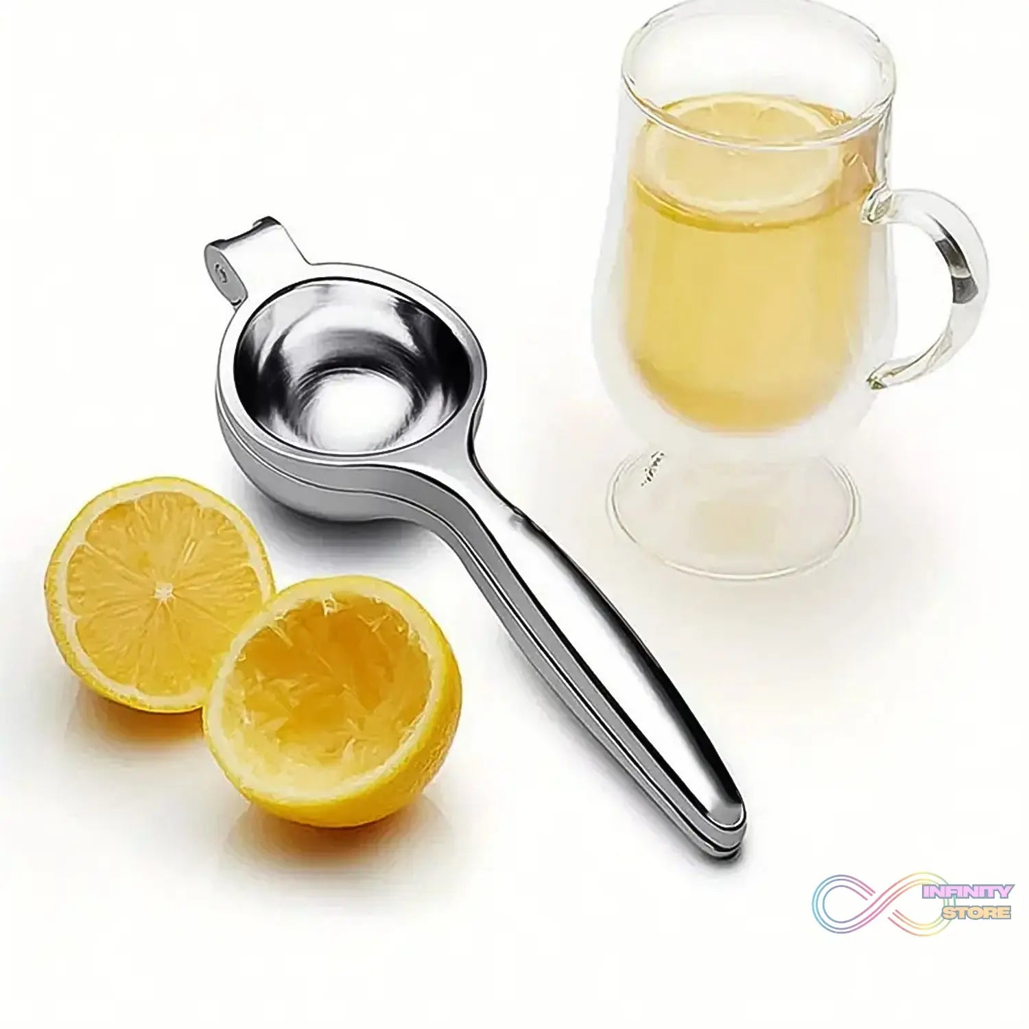 Premium Lemon Squeezer, Large Heavy Duty Handheld Juicer for Lemon, Stainless Steel Hand Press Citrus Juicer (1 Pc) - infinityexculsivestore.com