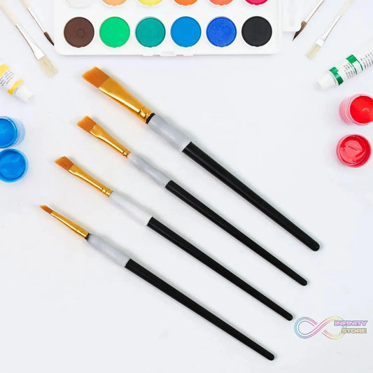 Premium Paint Brushes, Watercolor Acrylic Paint Brushes (4 Pcs Set) - infinityexculsivestore.com