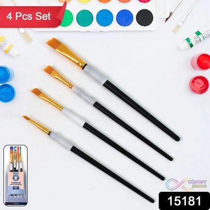 Premium Paint Brushes, Watercolor Acrylic Paint Brushes (4 Pcs Set) - infinityexculsivestore.com