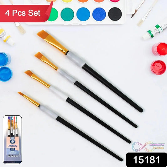 Premium Paint Brushes, Watercolor Acrylic Paint Brushes (4 Pcs Set) - infinityexculsivestore.com