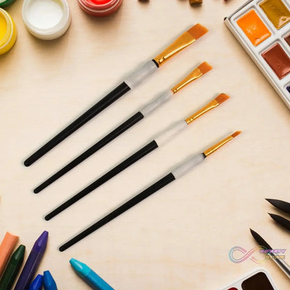 Premium Paint Brushes, Watercolor Acrylic Paint Brushes (4 Pcs Set) - infinityexculsivestore.com
