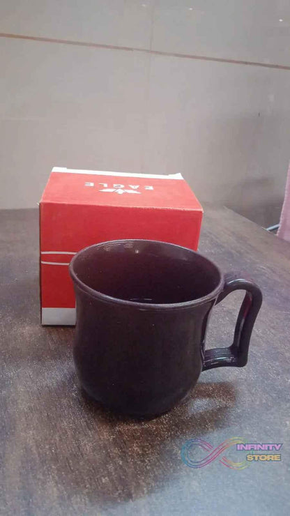 Premium Plastic Coffee / Tea Cups / Mug with Handle (1 Pc / With Color Box / Black) - infinityexculsivestore.com
