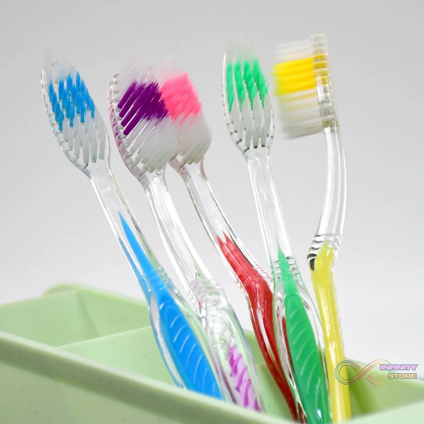 Premium Plastic Toothbrush (1 Pc / Mix Color) - infinityexculsivestore.com