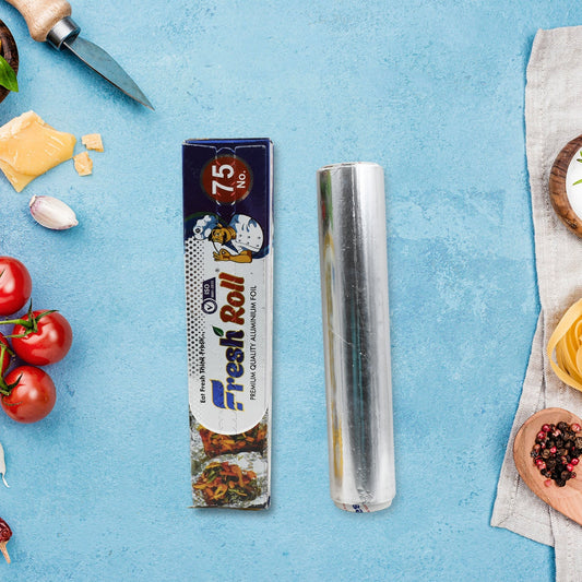 Premium Quality Aluminum Foil Roll Heavy Duty Non Stick Thick Aluminum Foil Sheet Baking Grilling Tool Width 295mm (1Pc) - infinityexculsivestore.com