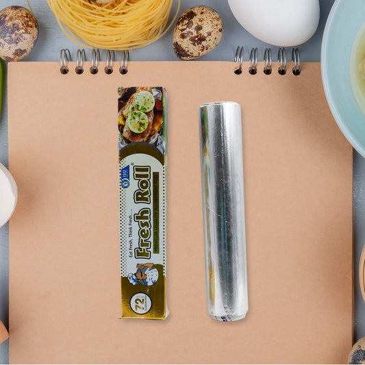 Premium Quality Food Grade Aluminum Foil Roll Heavy Duty Non Stick Thick Aluminum Foil Sheet Baking Grilling Tool 72Mtr (1Pc) - infinityexculsivestore.com