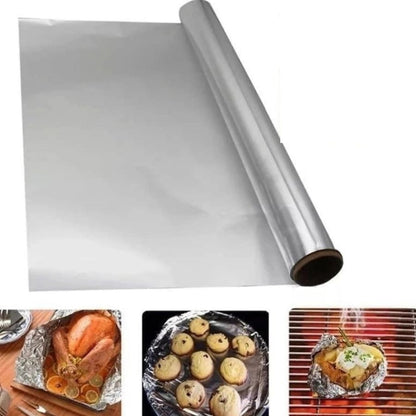 Premium Quality Food Grade Aluminum Foil Roll Heavy Duty Non Stick Thick Aluminum Foil Sheet Baking Grilling Tool 72Mtr (1Pc) - infinityexculsivestore.com