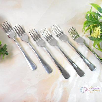 Premium Silver Daily Use Cutlery Set Stainless Steel Luxury Combo Set of 24 - infinityexculsivestore.com