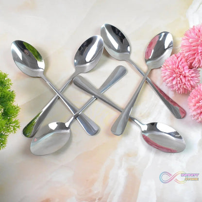 Premium Silver Daily Use Cutlery Set Stainless Steel Luxury Combo Set of 24 - infinityexculsivestore.com