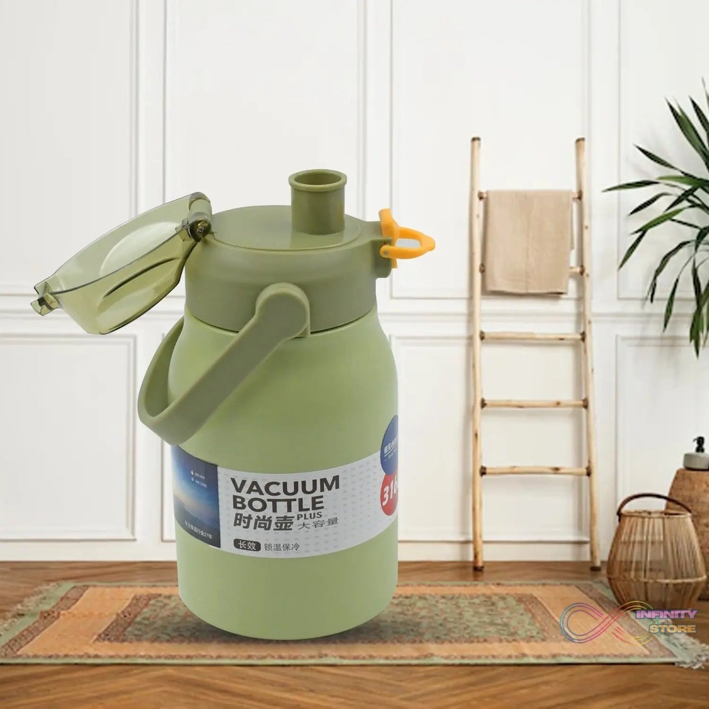 Premium Stainless Steel Vacuum Insulated Bottle Water Flask Vacuum Hot Cold For Kids / Travelling Water Bottle for Kids with Straw, Thermos For office / Gym /School (1000 ML) - infinityexculsivestore.com