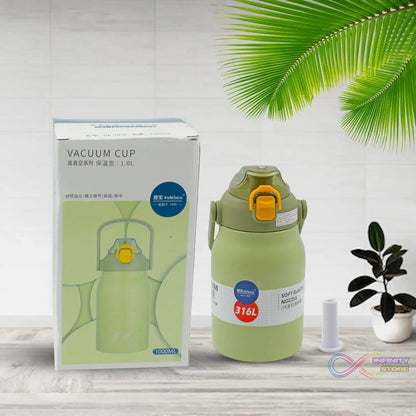 Premium Stainless Steel Vacuum Insulated Bottle Water Flask Vacuum Hot Cold For Kids / Travelling Water Bottle for Kids with Straw, Thermos For office / Gym /School (1000 ML) - infinityexculsivestore.com