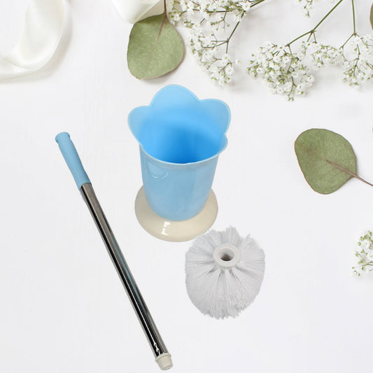 Premium Toilet Plastic Brush with Holder Stand Western and Indian Toilet Bathroom Cleaning - infinityexculsivestore.com