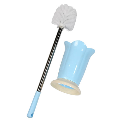 Premium Toilet Plastic Brush with Holder Stand Western and Indian Toilet Bathroom Cleaning - infinityexculsivestore.com