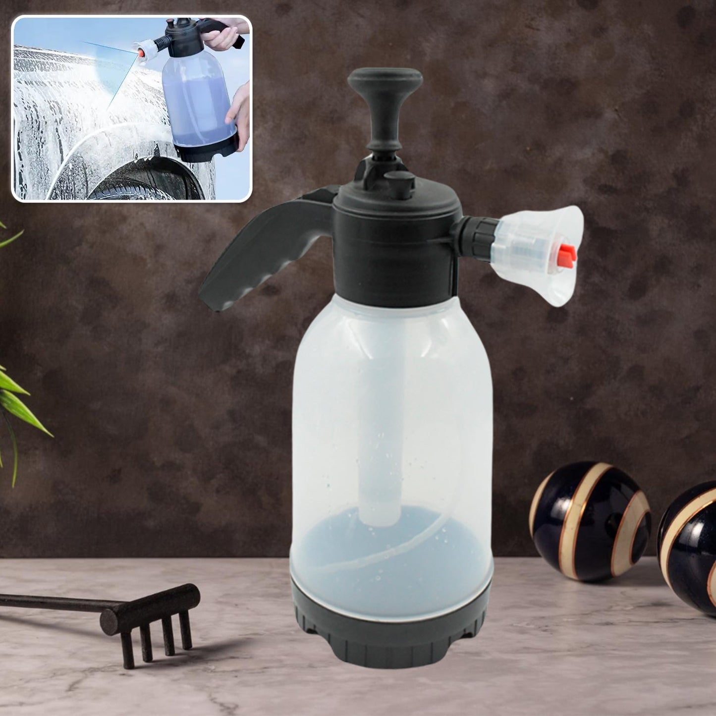 Pressure Sprayer 2 Litres Garden Sprayer Hand Pump Sprayer Foam Sprayer Watering Bottle for Indoor Plants Cleaning Outdoor Garden (2 Ltr.) - infinityexculsivestore.com