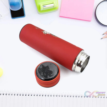 Printed Smart Vacuum Insulated Water Bottle with LED Temperature Display (1 Pc / 500 ML Approx / Multicolor) - infinityexculsivestore.com