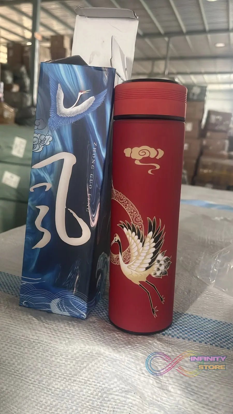 Printed Smart Vacuum Insulated Water Bottle with LED Temperature Display (1 Pc / 500 ML Approx / Multicolor) - infinityexculsivestore.com