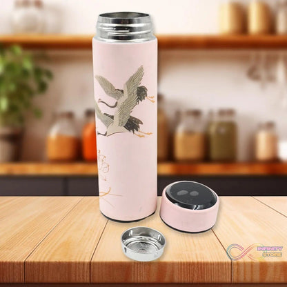 Printed Smart Vacuum Insulated Water Bottle with LED Temperature Display (1 Pc / 500 ML Approx / Multicolor) - infinityexculsivestore.com