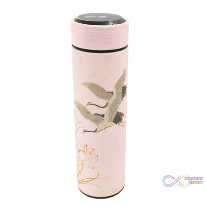 Printed Smart Vacuum Insulated Water Bottle with LED Temperature Display (1 Pc / 500 ML Approx / Multicolor) - infinityexculsivestore.com