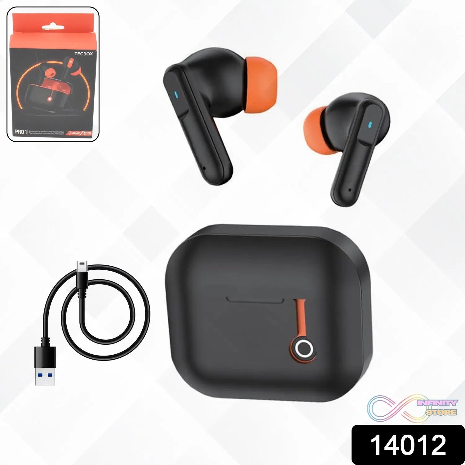 Pro 1 Truly Wireless Earbuds - 30 Hours Playtime (1 Pc) - infinityexculsivestore.com