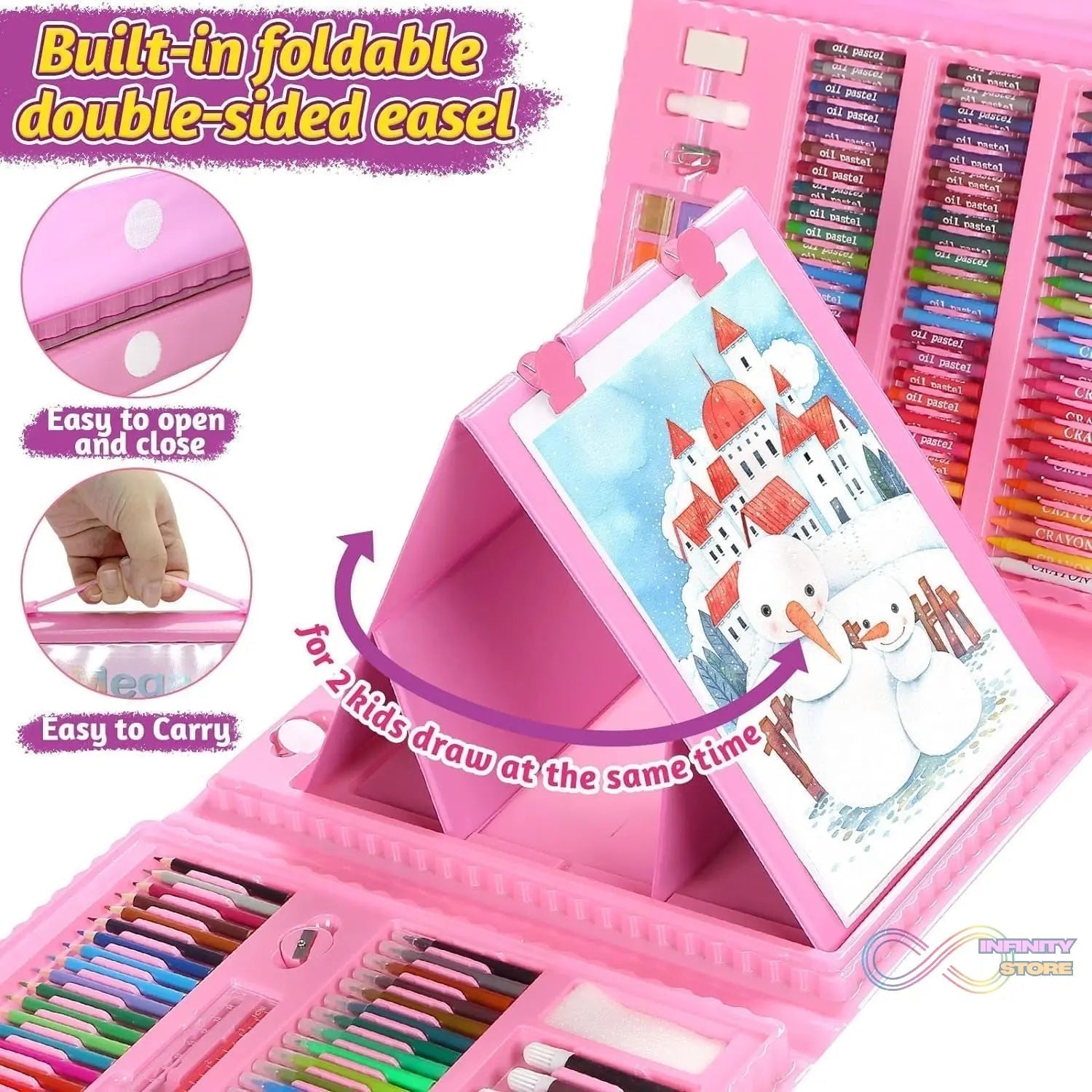 Professional Art Set (Art Set (208 Pcs) - infinityexculsivestore.com