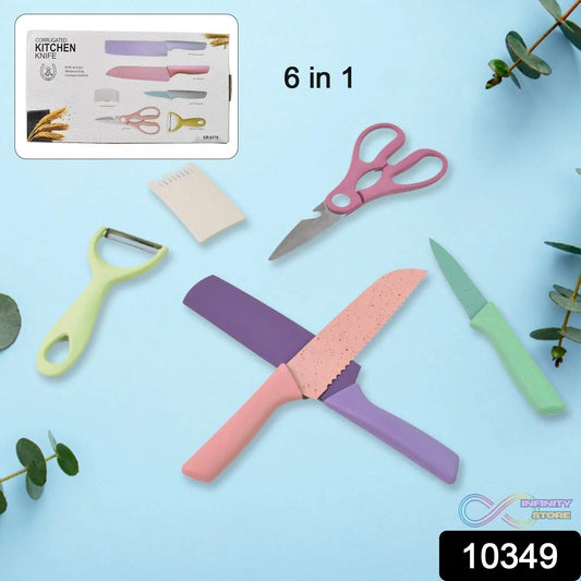 Professional Colorful Kitchen Knives Set (6 Pcs Set) - infinityexculsivestore.com