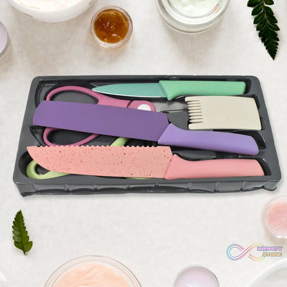 Professional Colorful Kitchen Knives Set (6 Pcs Set) - infinityexculsivestore.com