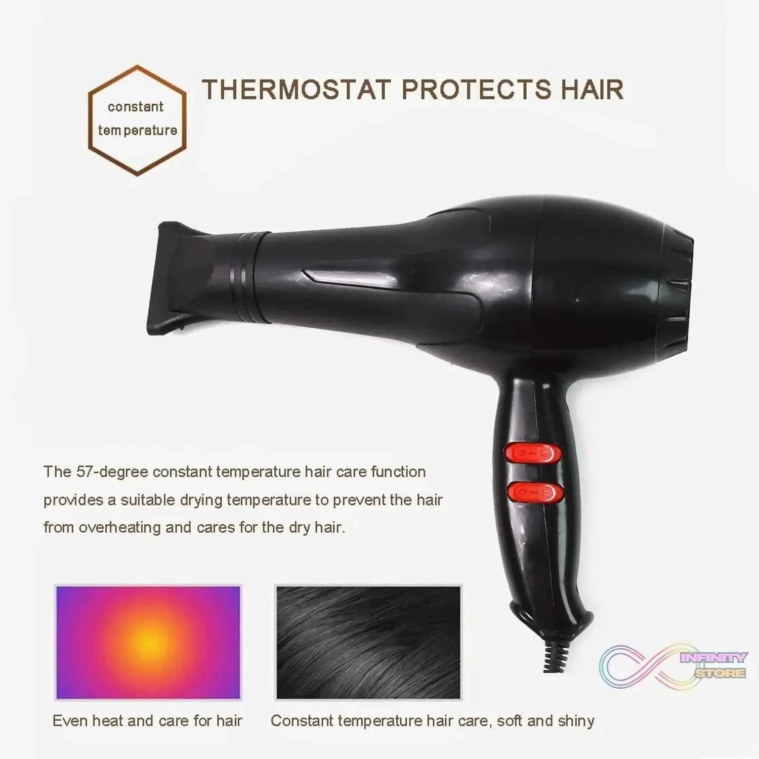 Professional Multi Purpose Hair Dryer Salon (1800 Watts) - infinityexculsivestore.com