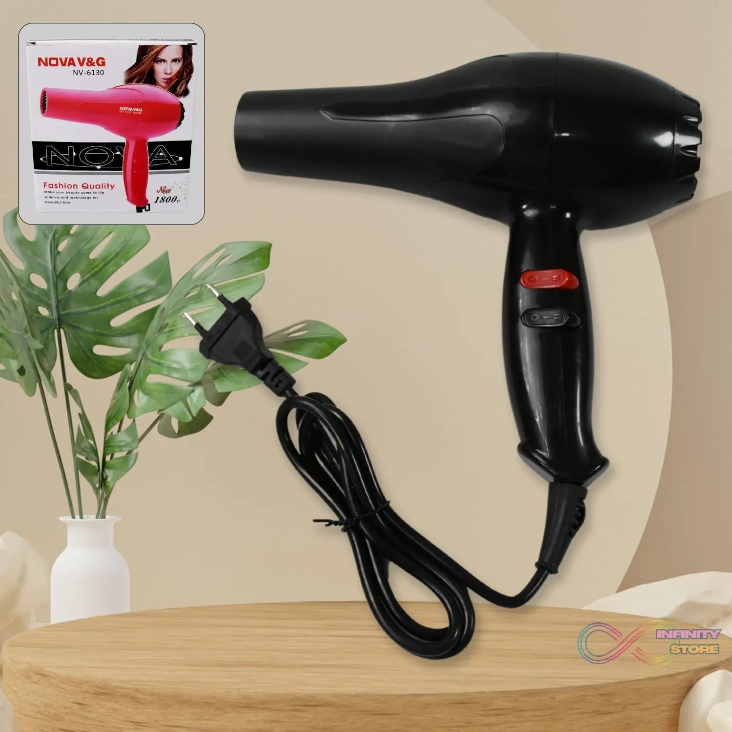 Professional Multi Purpose Hair Dryer Salon, Hair Dryer 2 Speed Settings For Women And Men (1800 Watts) - infinityexculsivestore.com