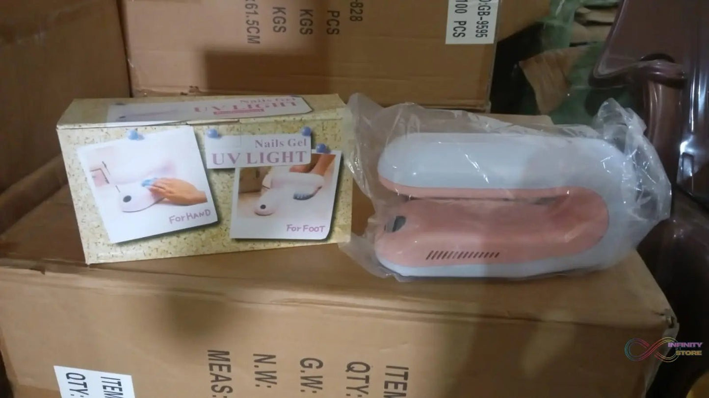 Professional Nail Art Nails Gel UV Lamp, Support 360 - Degree Rotation (1 Pc) - infinityexculsivestore.com
