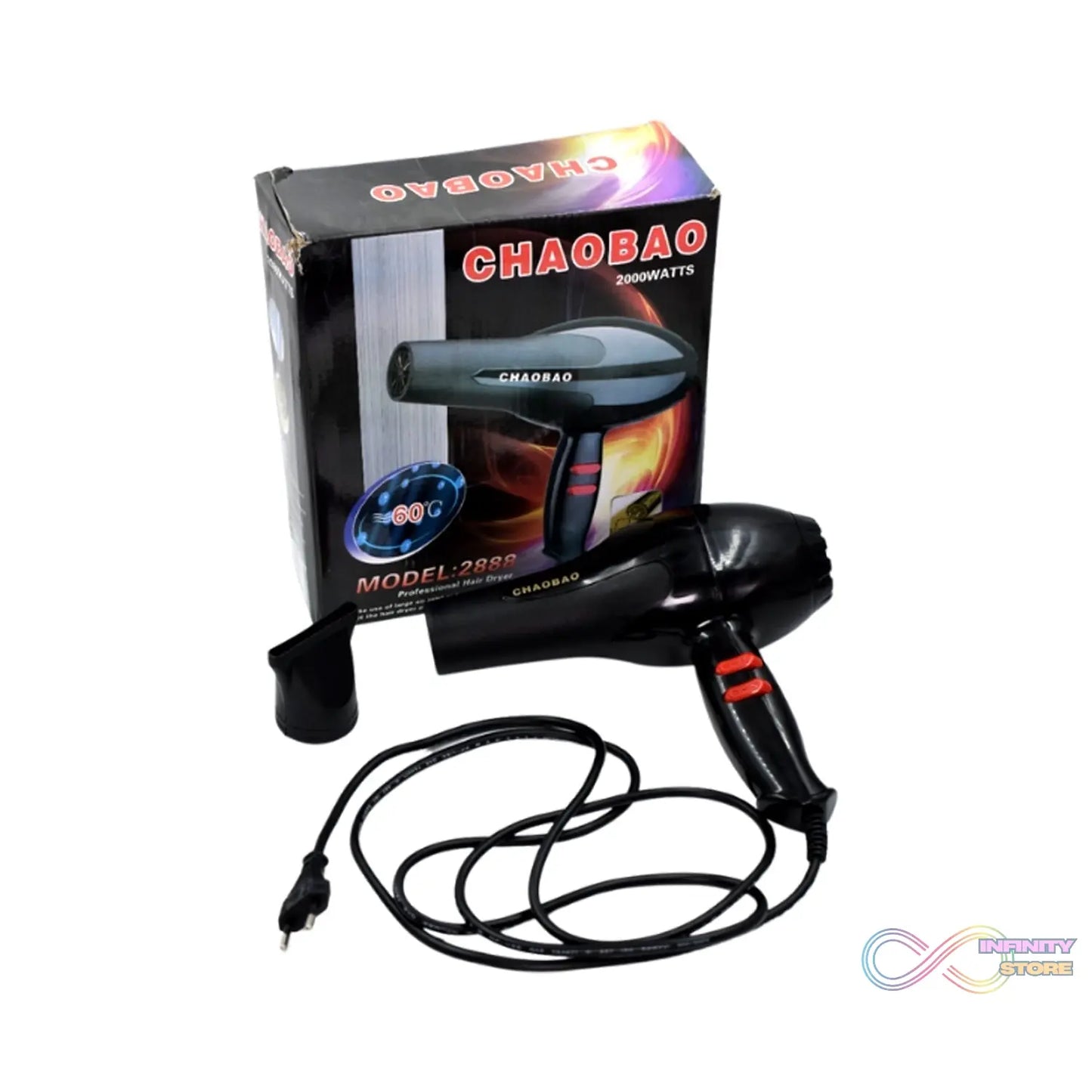 Professional hair dryer for men and women, featuring a stylish design.