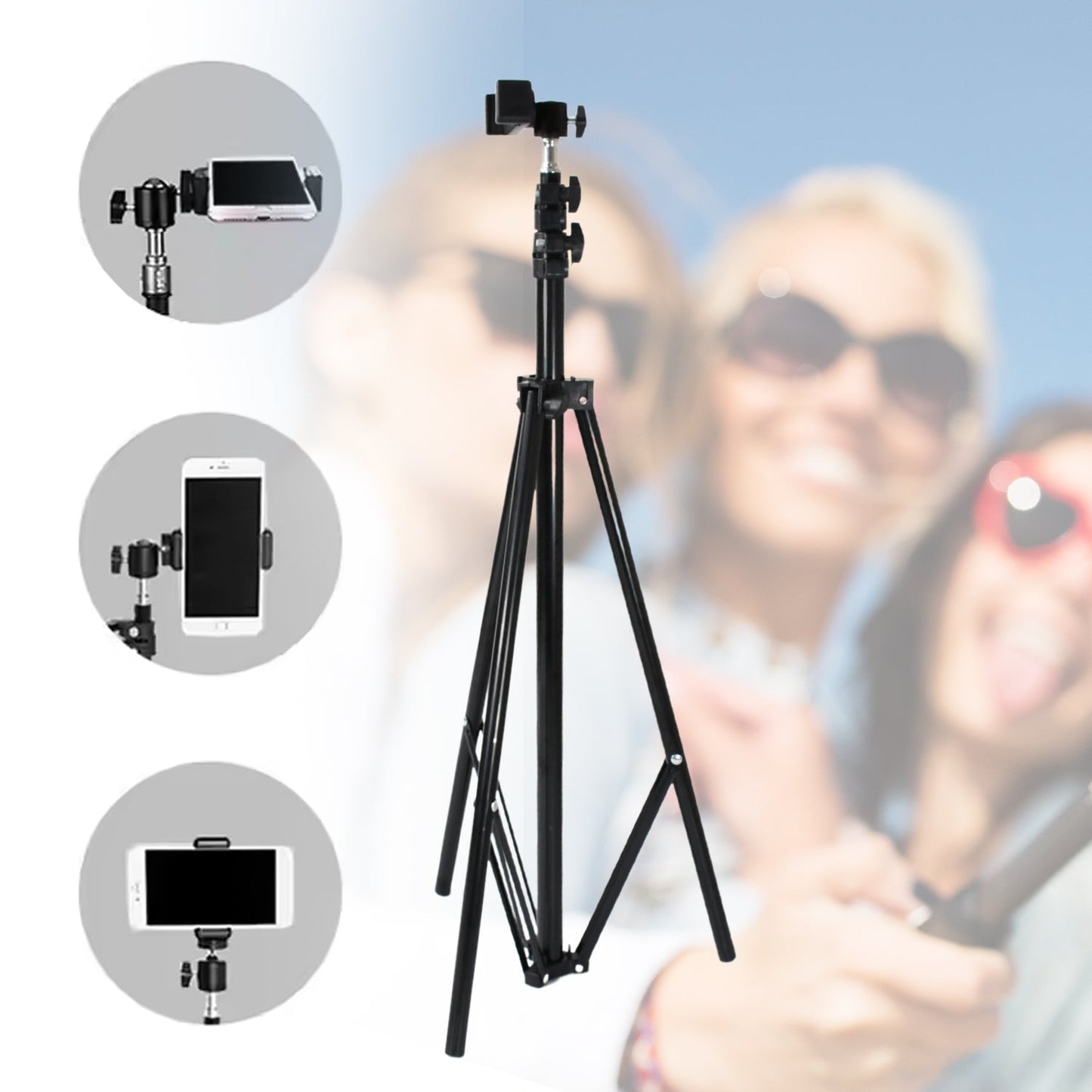Professional Tripod with Multipurpose Head for Low Level Shooting, Panning for All DSLR Camera Photography Tripod Stand Folding Photo Stand Maximum Height 170 Cm - infinityexculsivestore.com