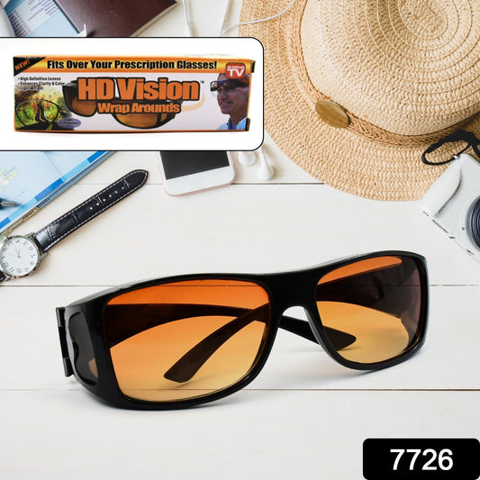 Protect Sunglasses | Clear Vision Glasses for Driving Car & Bike Riding Yellow/Black Glasses for Men and Women - infinityexculsivestore.com