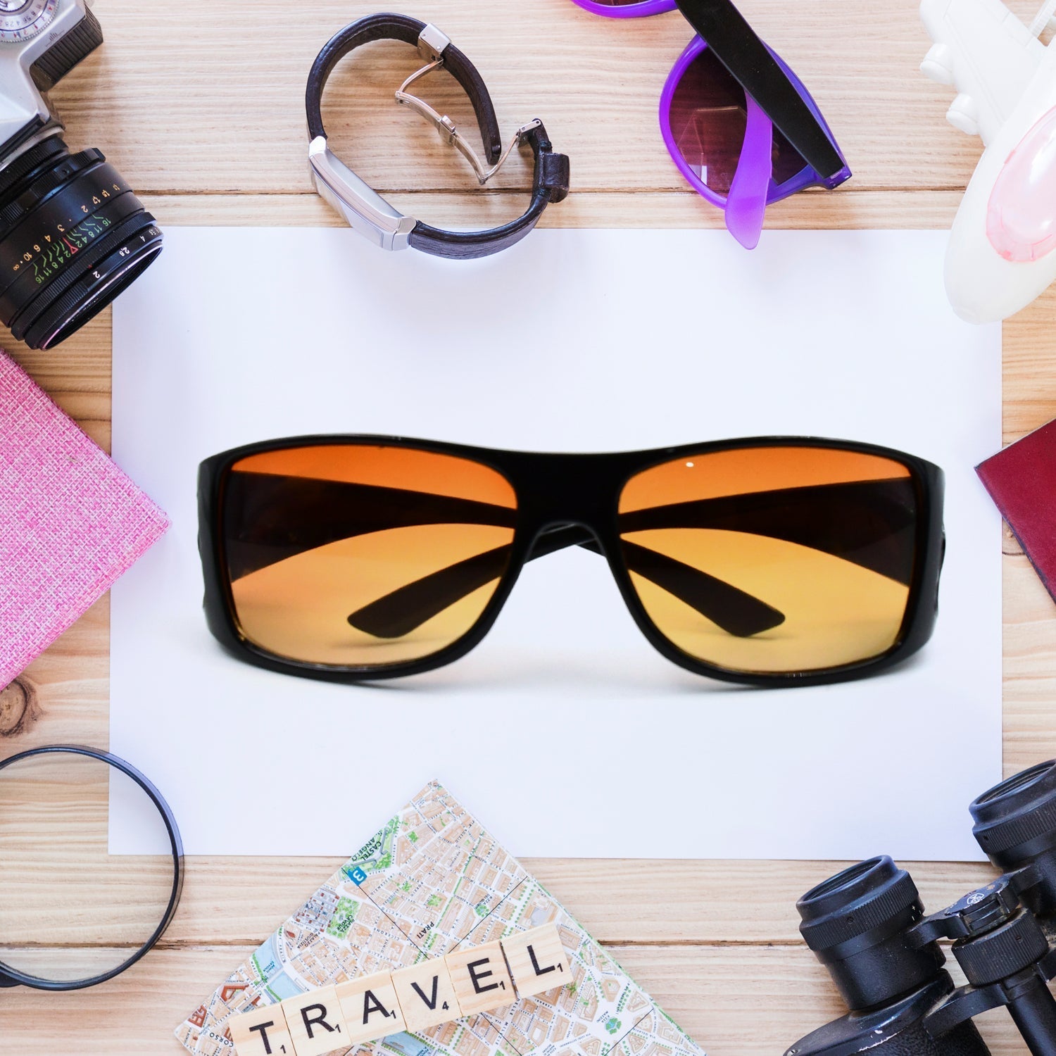 Protect Sunglasses | Clear Vision Glasses for Driving Car & Bike Riding Yellow/Black Glasses for Men and Women - infinityexculsivestore.com