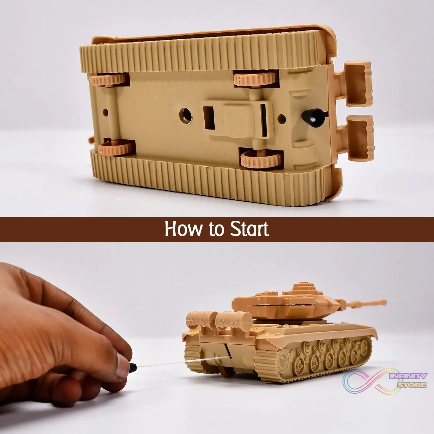 Pull Back Army Tank Toy for Kids. - infinityexculsivestore.com