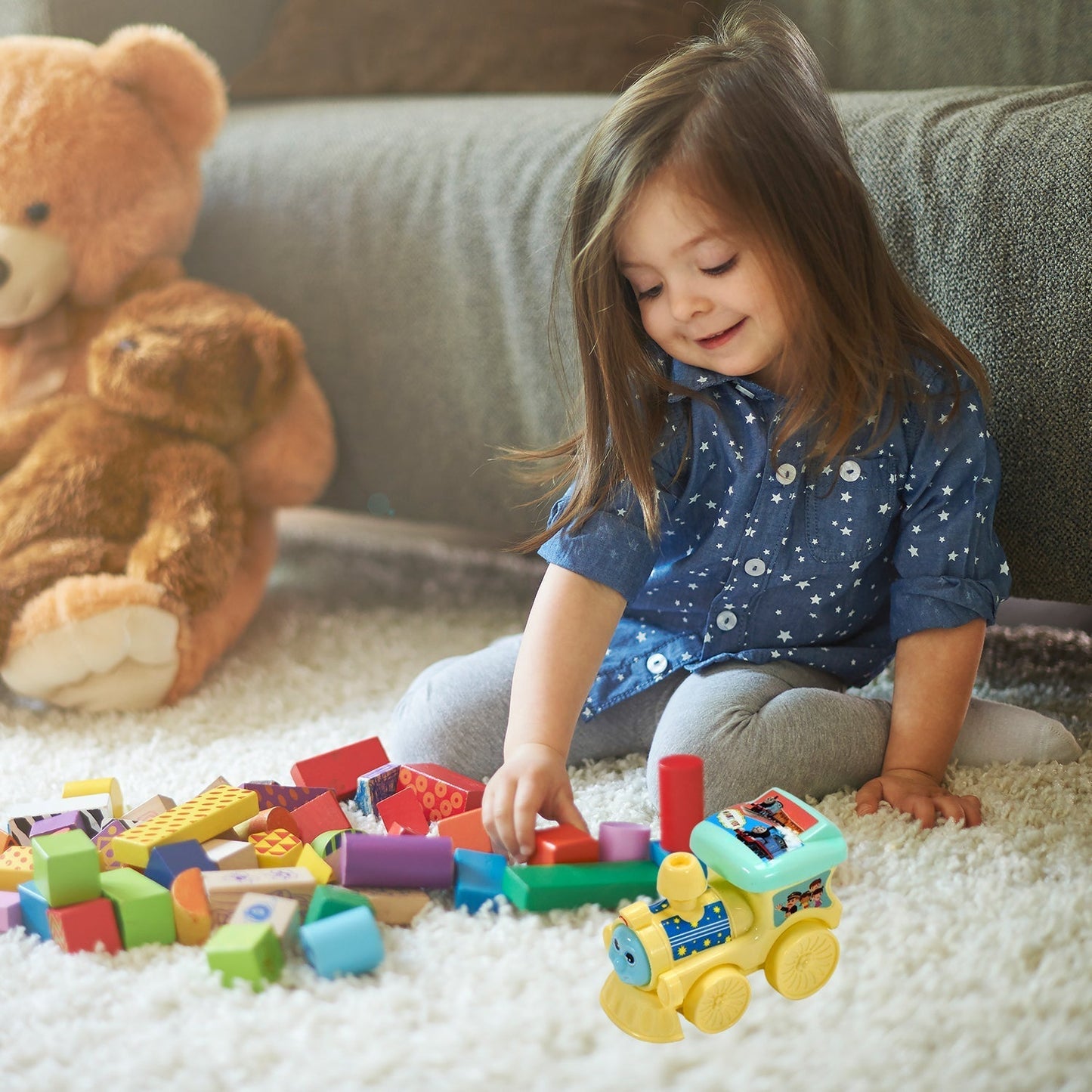 Pull - Rope Racing Train Engine Toy for Kids - infinityexculsivestore.com