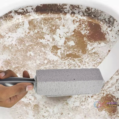 Pumice Stone Toilet Clean Brush with Handle (24 Cm / 1 Pc) - infinityexculsivestore.com
