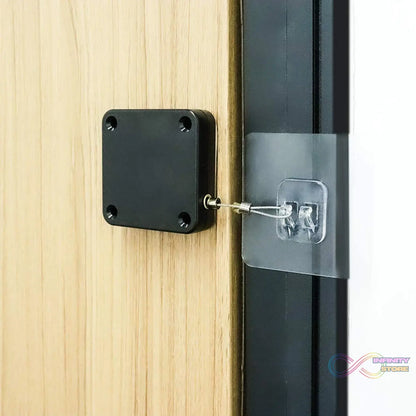 Punch-free automatic sensor door closer in a sleek design.