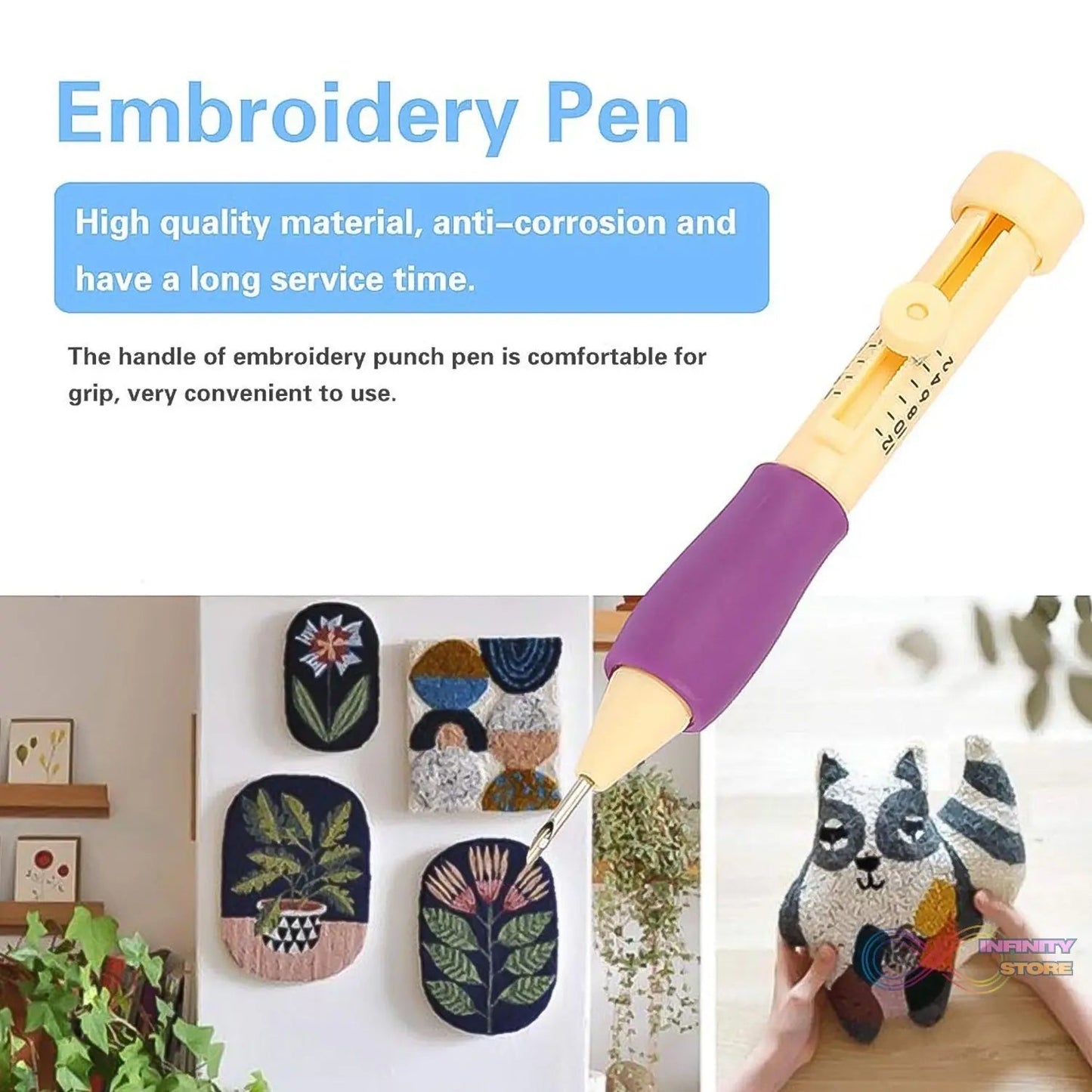 Punch Needle, DIY Craft Punch Needle Set (1 Set) - infinityexculsivestore.com