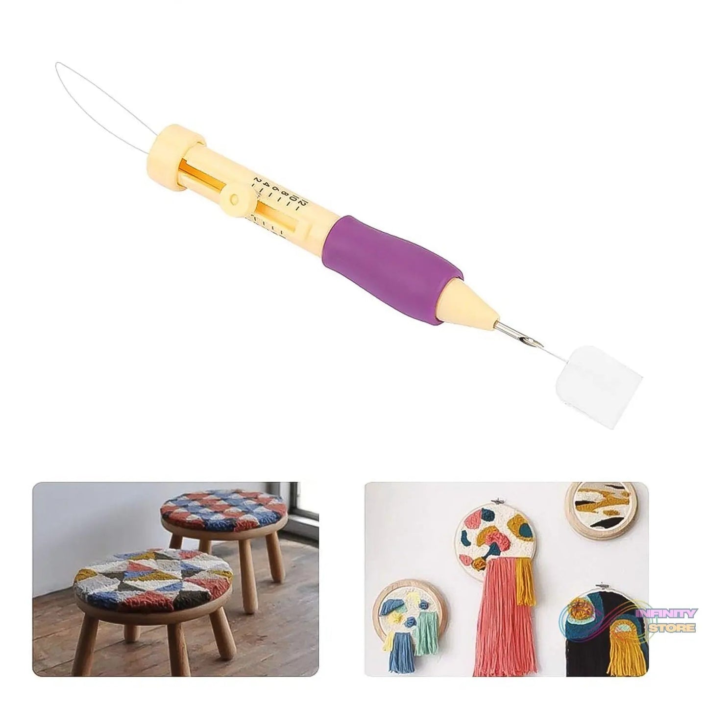 Punch Needle, DIY Craft Punch Needle Set (1 Set) - infinityexculsivestore.com