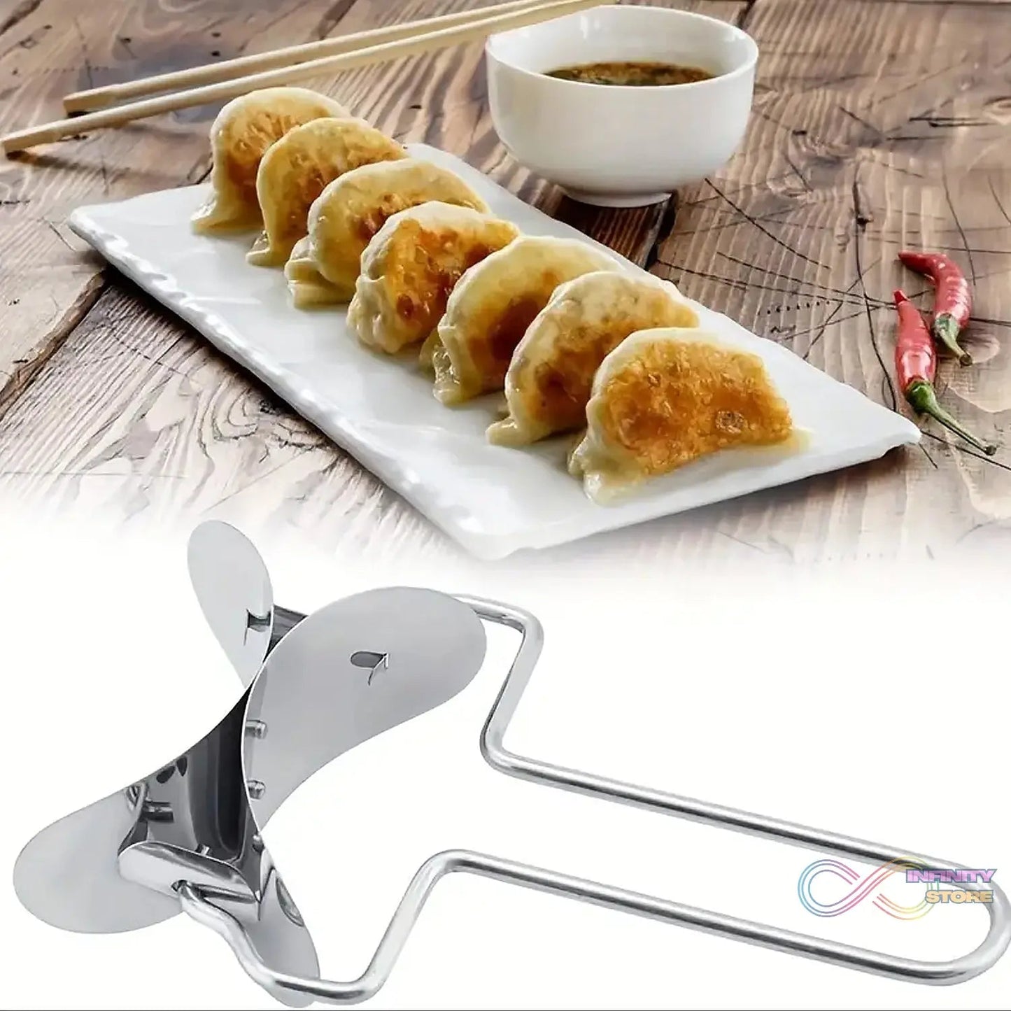 Puri Cutter Stainless Steel Roller Machine for Baking Tools - infinityexculsivestore.com