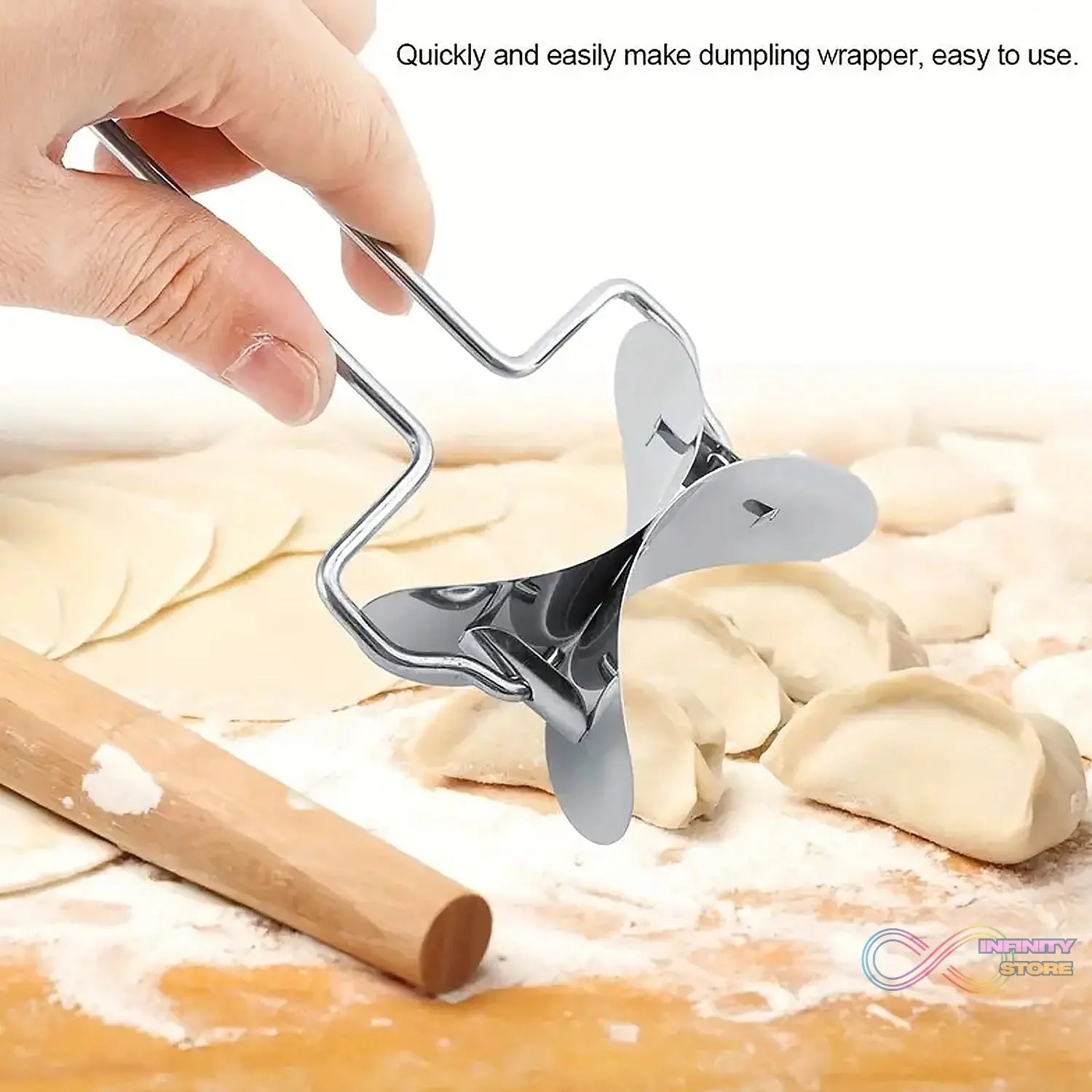 Puri Cutter Stainless Steel Roller Machine for Baking Tools - infinityexculsivestore.com