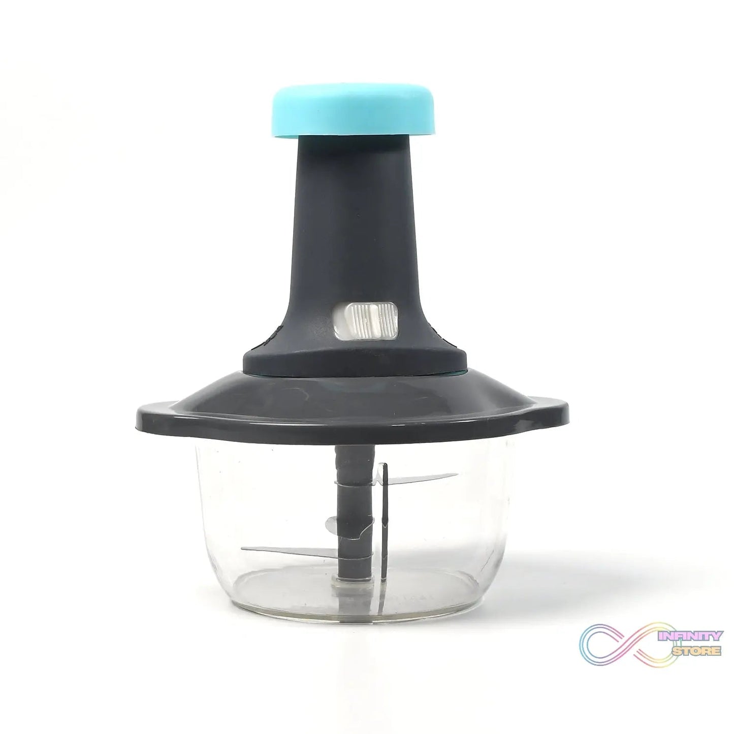 Push Chopper Manual Food Chopper and Hand Push Vegetable Chopper, Cutter, Mixer Set for Kitchen with 3 Stainless Steel Blade - infinityexculsivestore.com