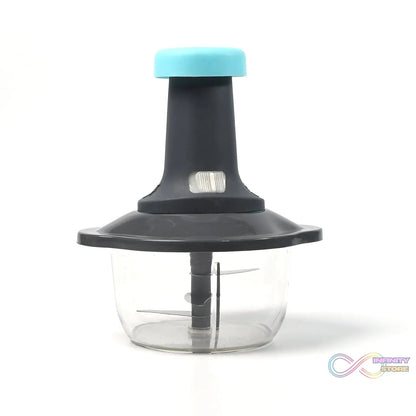 Push Chopper Manual Food Chopper and Hand Push Vegetable Chopper, Cutter, Mixer Set for Kitchen with 3 Stainless Steel Blade - infinityexculsivestore.com