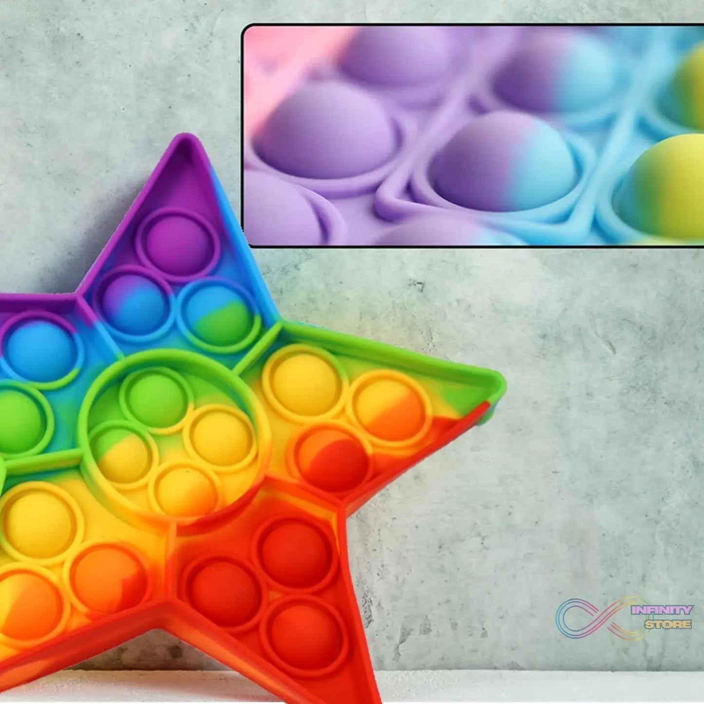 Colorful push pop bubble toy for kids and adults