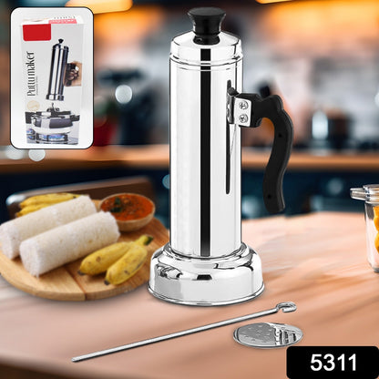 Puttu Maker Set with Steamer Plate & Pressure Cooker Top, Stainless Steel - infinityexculsivestore.com