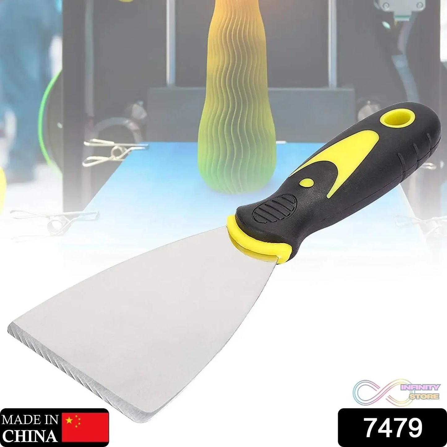 Putty Knife Set with Soft Rubber Handle (1 Pc) - infinityexculsivestore.com