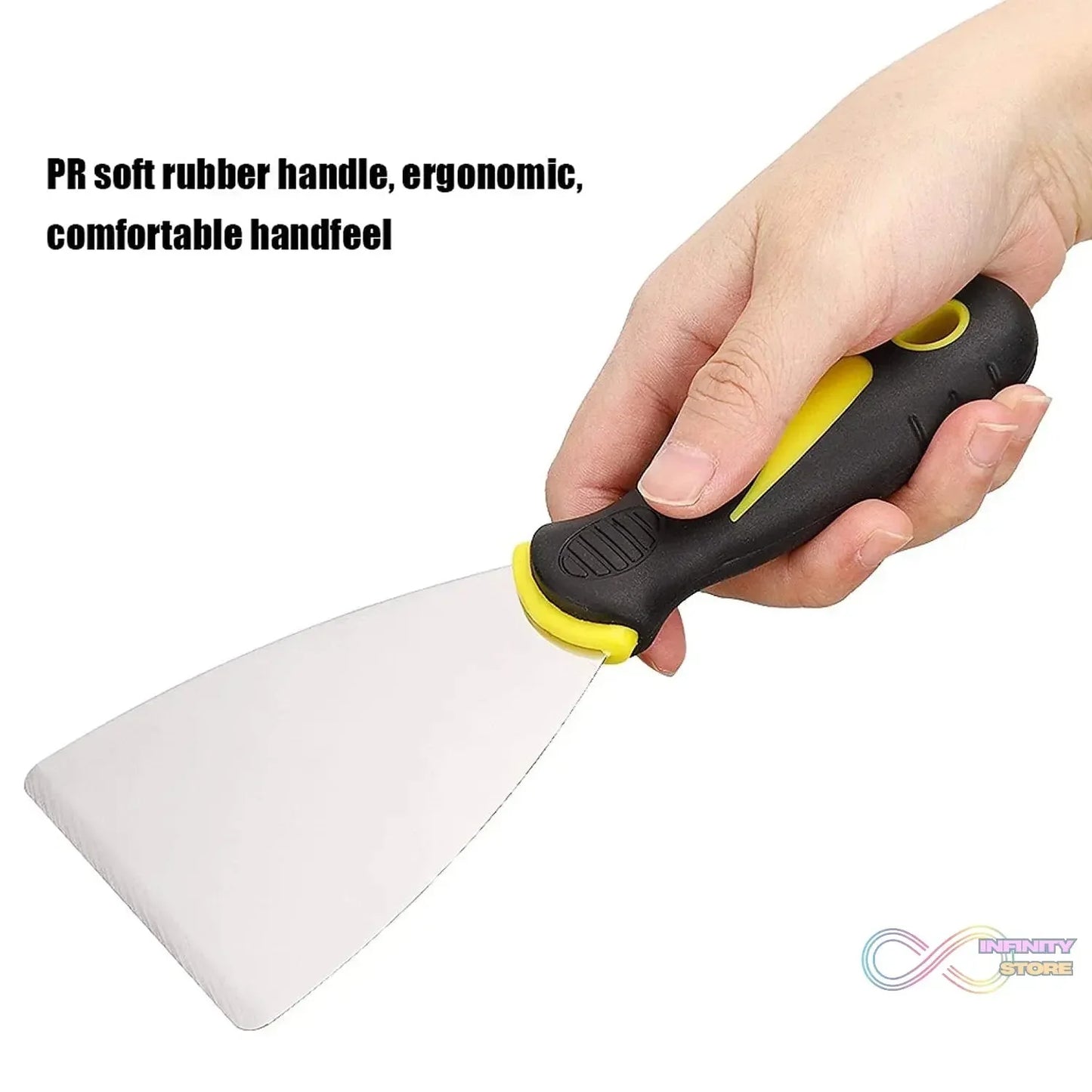 Putty Knife Set with Soft Rubber Handle (1 Pc) - infinityexculsivestore.com