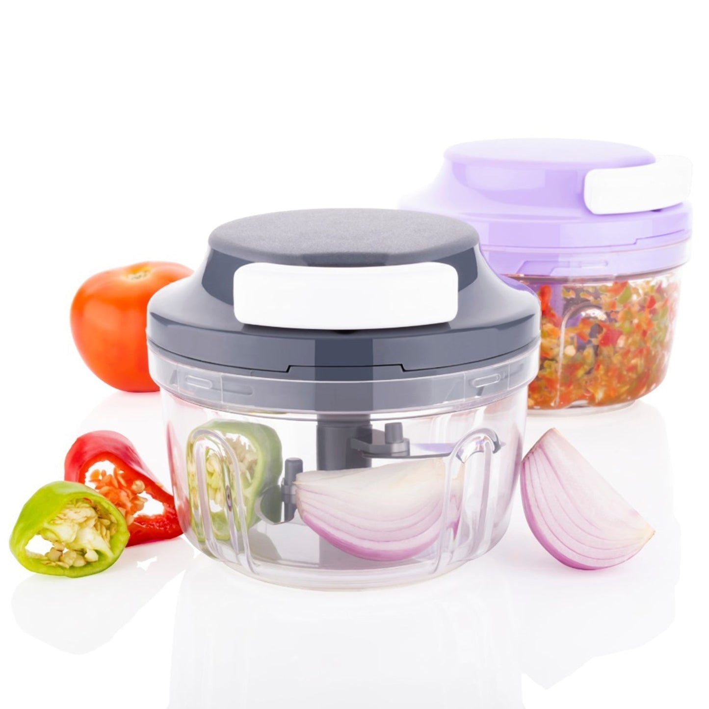 Quick 2in1 Chopper and Slicer Used Widely for chopping and Slicing of Fruits, Vegetables, Cheese Etc. Including All Kitchen Purposes. - infinityexculsivestore.com