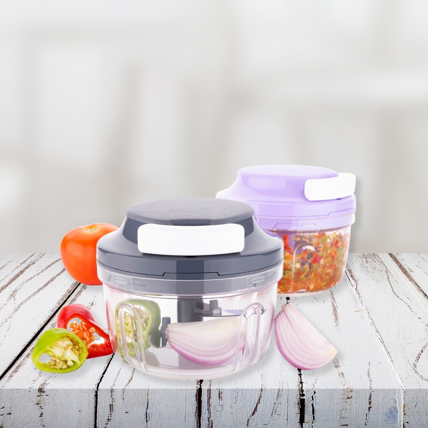 Quick 2in1 Chopper and Slicer Used Widely for chopping and Slicing of Fruits, Vegetables, Cheese Etc. Including All Kitchen Purposes. - infinityexculsivestore.com