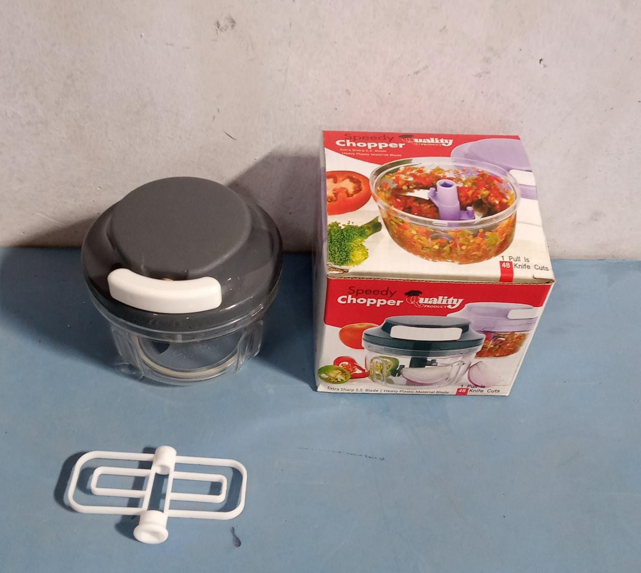 Quick 2in1 Chopper and Slicer Used Widely for chopping and Slicing of Fruits, Vegetables, Cheese Etc. Including All Kitchen Purposes. - infinityexculsivestore.com